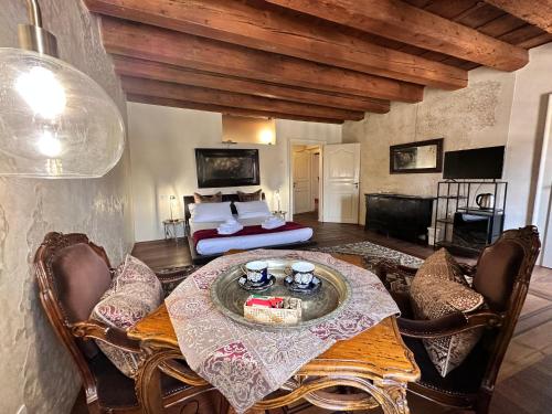 Kuchyň nebo kuchyňský kout v ubytování Truly Verona - Delle Erbe suites