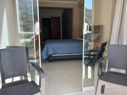 Χώρος καθιστικού στο Brisas de Yungay