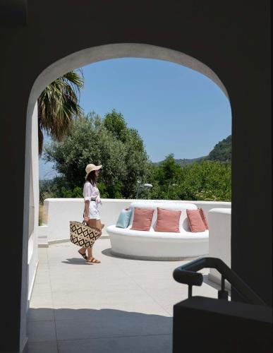 Posezení v ubytování Infinity Resort Tropea