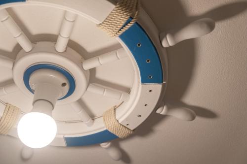 a close up of a toilet hanging from a ceiling at Appartamenti Vale Mare 2 in Chioggia