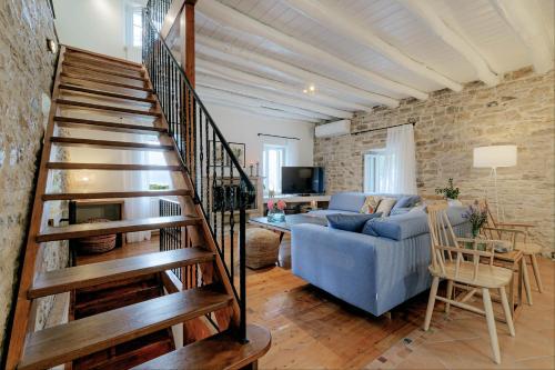 Χώρος καθιστικού στο Villa Aurora Paxos