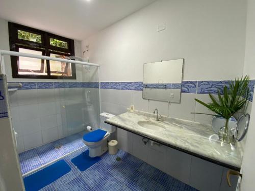 Bilik mandi di Casa em Maresias Completa