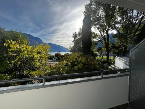a view from the balcony of a house at Hotel Oasi Wellness & Spa in Riva del Garda