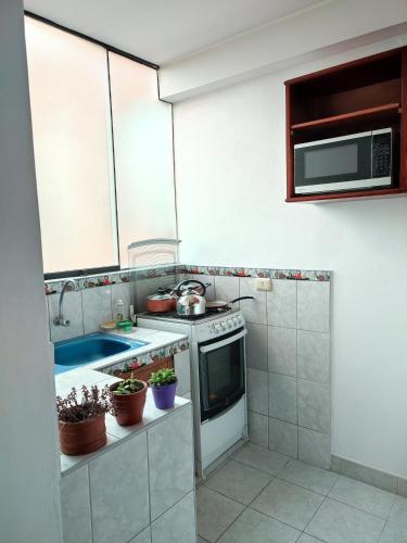 Kjøkken eller kjøkkenkrok på Casa QENTE