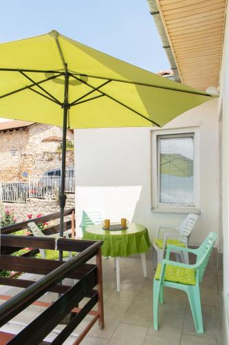 Un balcon sau o terasă la Meli Apartment