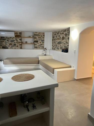 Et opholdsområde på Cycladic Stone House