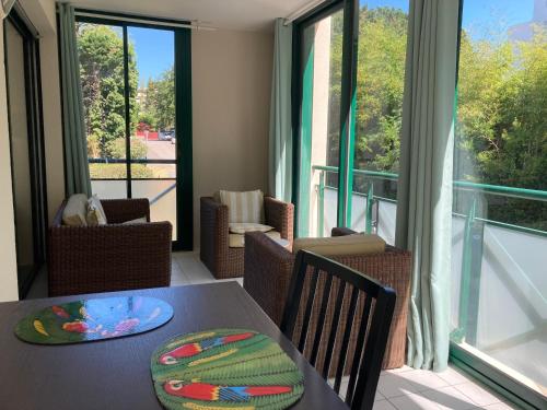 Posezení v ubytování Studio Biarritz Aguilera 2 à 4 pers