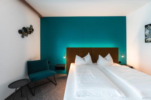 Katil atau katil-katil dalam bilik di Landhotel Prielbauer