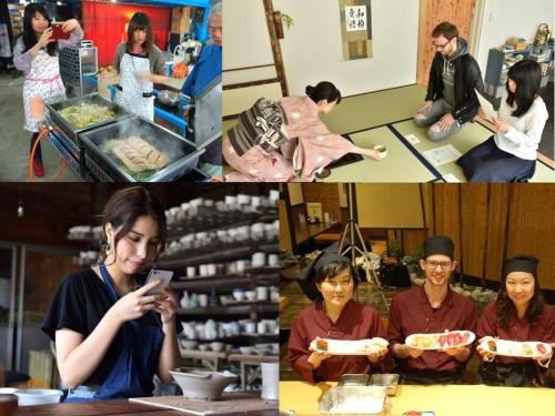 a group of people in a kitchen preparing food at MS STUDIO in Asahikawa