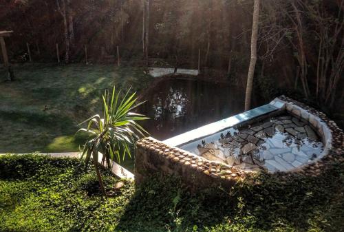 Jardín al aire libre en Casa Lua