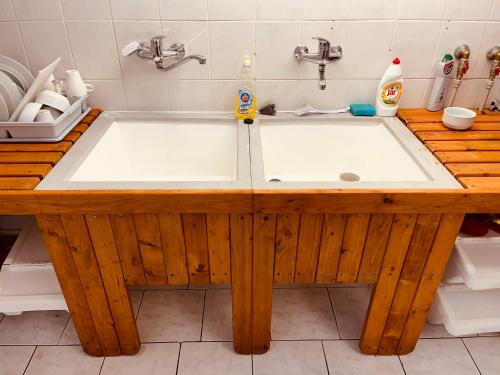 Baðherbergi á Chata U Skota