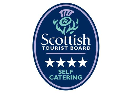 a label for a septeenth tourist board at The Tower, Moray Firth Holiday Home in Kinloss