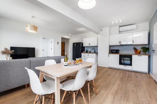 Dapur atau dapur kecil di Apartamenty Pilice