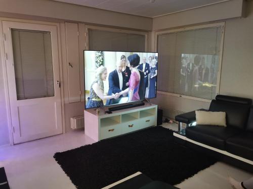 TV a/nebo společenská místnost v ubytování Villa Arctic Passion