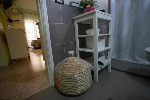 a bathroom with a sink and a toilet in a room at Apartamentos Mesa in Valle Gran Rey