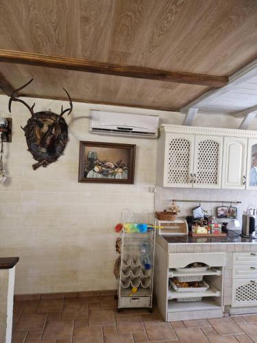 Kuchyň nebo kuchyňský kout v ubytování Guest House on Lesnaya