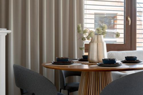 Χώρος καθιστικού στο Apartamenty In Belnihel