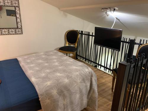 Postel nebo postele na pokoji v ubytování Standing duplex FULL Equipements idéal moyen séjours