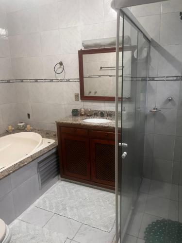 Koupelna v ubytování Villa Aconchego Corrêas Itaipava