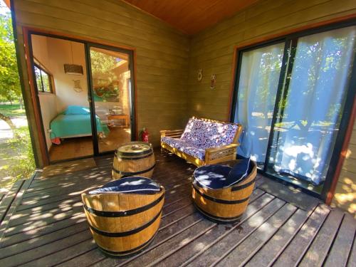Posezení v ubytování Cabañas SPA Olmue