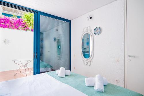 Koupelna v ubytování Coral Blue