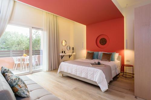 Postel nebo postele na pokoji v ubytování Iliana Apartments