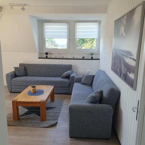 Χώρος καθιστικού στο Ferienwohnung Fernblick