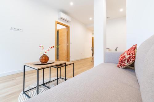 Ένα ή περισσότερα κρεβάτια σε δωμάτιο στο Apartamentos Areas Do Mar - APART 1 Y 2