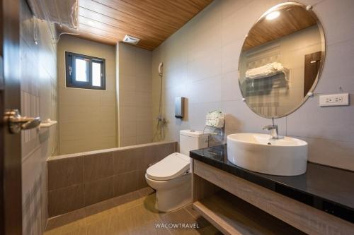 Koupelna v ubytování Sunny Ocean B&B