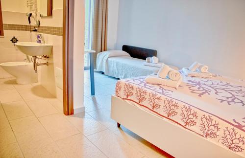 Koupelna v ubytování Piccola Locanda S'Ausentu