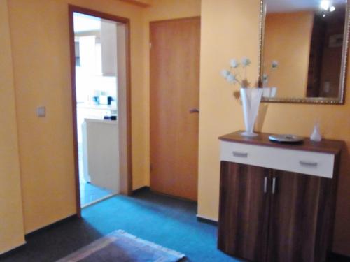Ванная комната в Monteur-Wohnungen, City-Apartment Sarrebruck