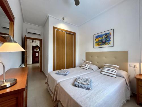 Katil atau katil-katil dalam bilik di Private Villa with pool - CA3LT