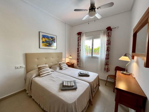 Katil atau katil-katil dalam bilik di Private Villa with pool - CA3LT