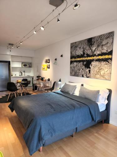 Ένα ή περισσότερα κρεβάτια σε δωμάτιο στο Departamento increíble en Av. Libertador, Belgrano