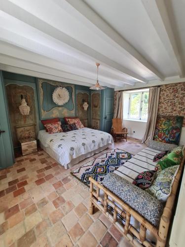 Ένα ή περισσότερα κρεβάτια σε δωμάτιο στο Villa Gloria