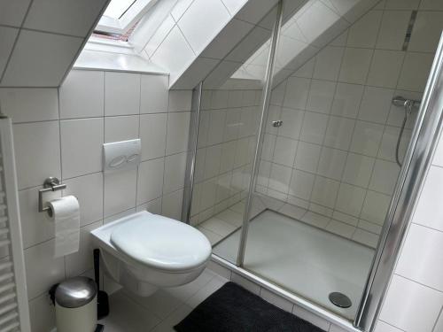 Koupelna v ubytování Kuestenbude Ahoi