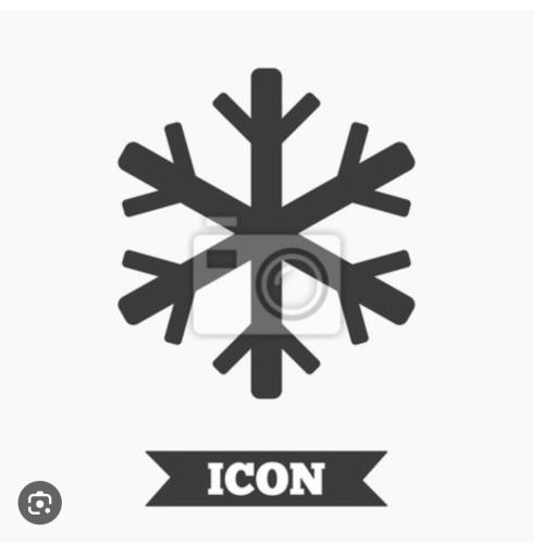a snowflake icon isolated on a white background illustration at Panorama Apartment Nador Jadid Klima Parking Only Family in Nador
