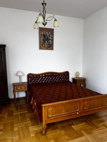 Ένα ή περισσότερα κρεβάτια σε δωμάτιο στο Spacious rooms in peaceful Jelgava area
