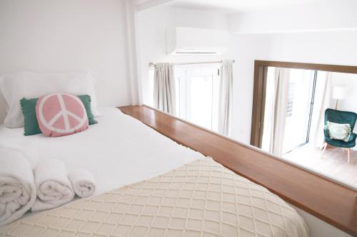 Cama ou camas em um quarto em Casa Biota