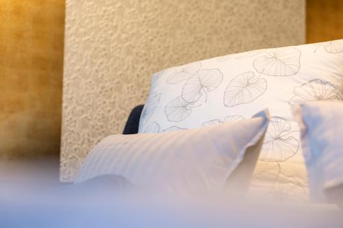 Wolfgangsee Appartementsにあるベッド