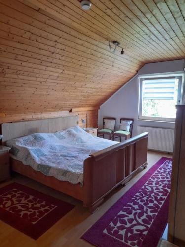Katil atau katil-katil dalam bilik di Ferienwohnung mit Loggia