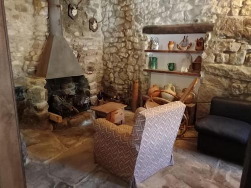 O zonă de relaxare la El Refugio de Molinos de Razón.