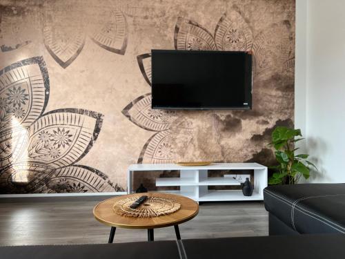 TV a/nebo společenská místnost v ubytování Apartmány Catalina