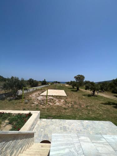 a view of a park with a skate park at MANI Kamares Beach House in Gythio