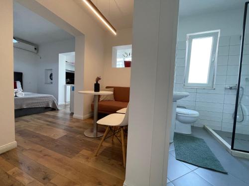 Koupelna v ubytování Central Studio Apartments