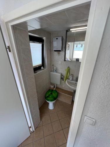 Koupelna v ubytování Ferienwohnung -IN LAPIDE REGIS-