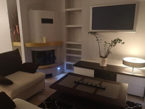 Μια τηλεόραση ή/και κέντρο ψυχαγωγίας στο Apartament z małym spa