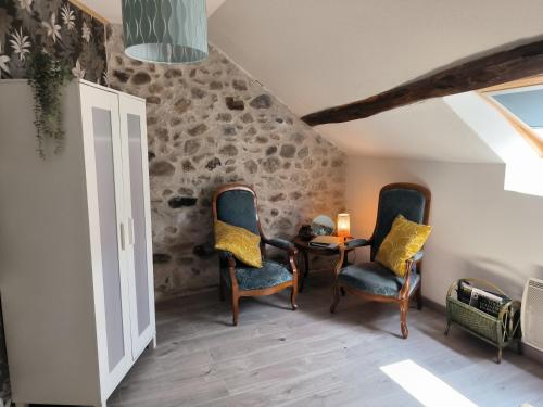 Posezení v ubytování Chambres d'Hôtes Montjouan