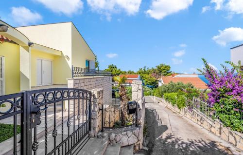 a balcony of a house with a fence at VILLA M&M - sea and beach within 35 steps in Zaboric