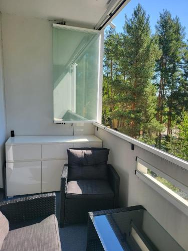 Un lugar para sentarse en Apartment in Kotka